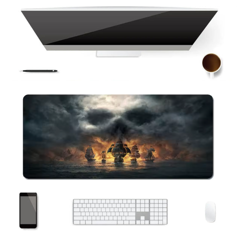 Tapis de Souris Gamer XXL Skull Pirates