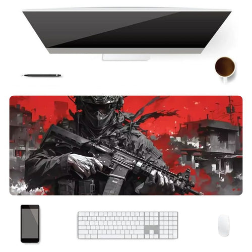 Tapis de Souris Gamer XXL Soldat Survivor