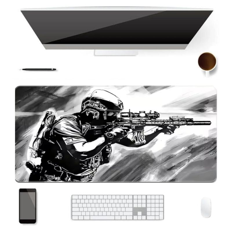 Tapis de Souris Gamer XXL Soldat Fantôme