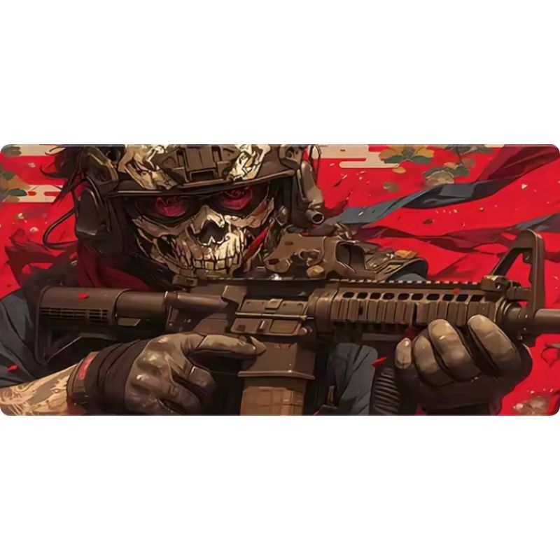 Tapis de Souris Gamer XXL Commandant Skull