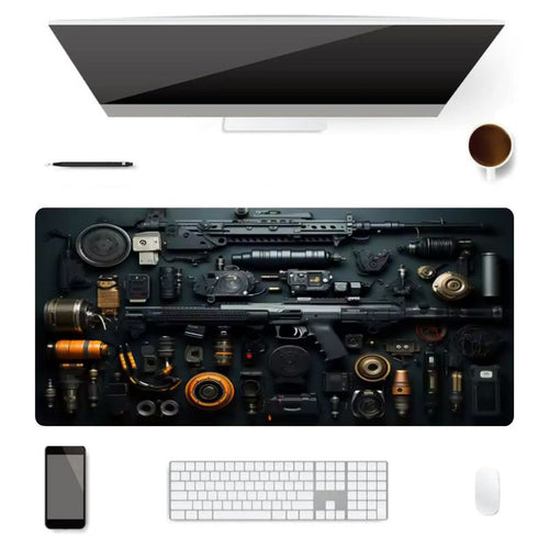 Tapis de Souris Gamer XXL Armes de Terrain