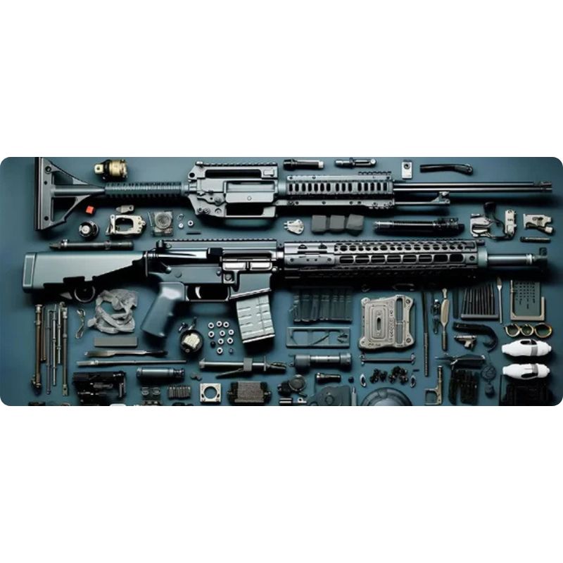 Tapis de Souris Gamer XXL Armes Lourdes