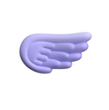 Repose-poignet Souris Ange Violet