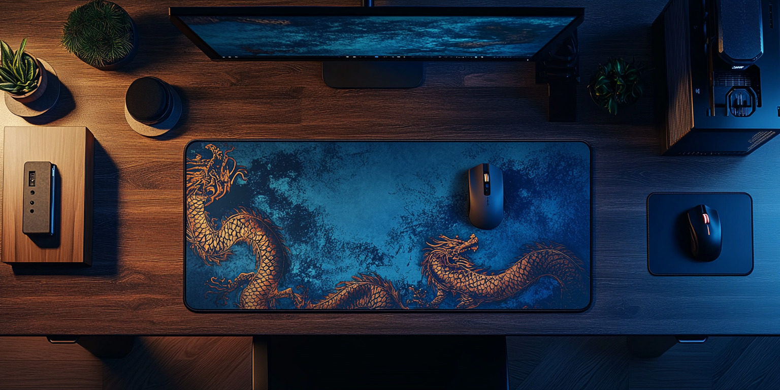 tapis de souris dragon xxl gamer