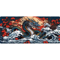 Tapis de Souris Gamer XXL Fleurs du Dragon