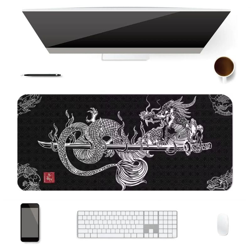 Tapis de souris XXL Dragon Samouraï