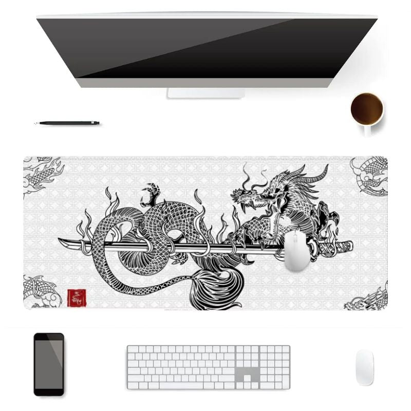 Tapis de souris XXL Dragon Samouraï