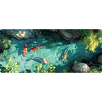 Tapis de Souris XXL Gamer Étang & Carpes Koi
