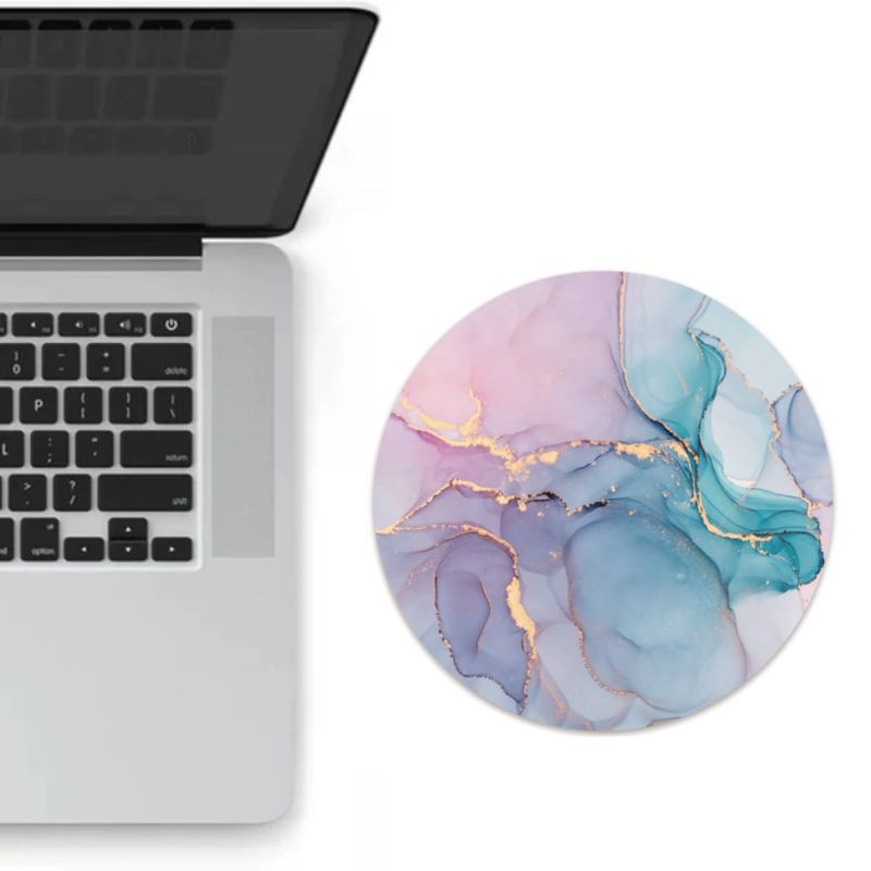 Tapis de Souris Rond Marble Flow