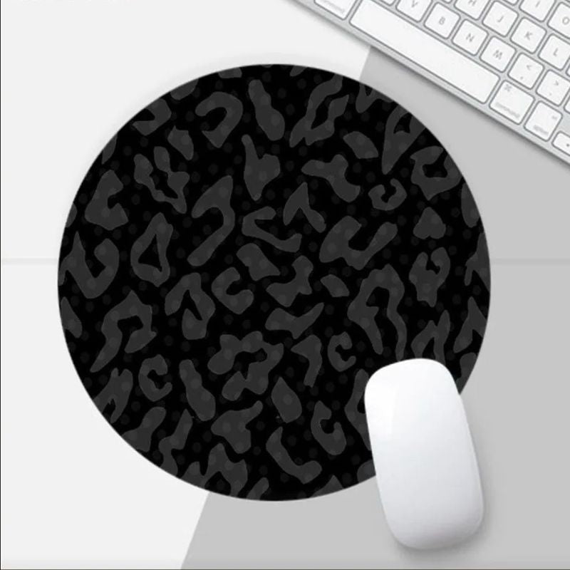 Tapis de souris Rond Noir