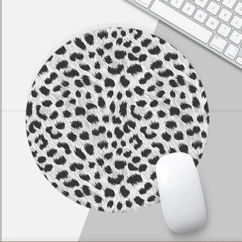 Tapis de souris Rond Gris Élégant