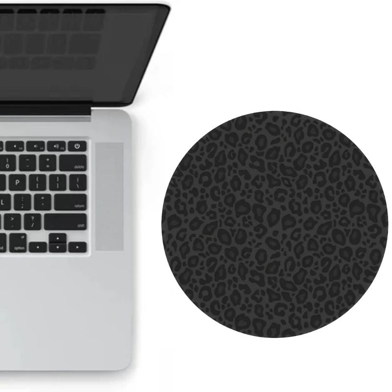 Tapis de souris Rond Noir Mat