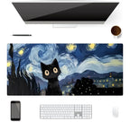 Tapis de Souris XXL Chat sous les Étoiles