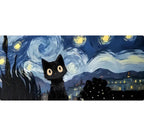 Tapis de Souris XXL Chat sous les Étoiles