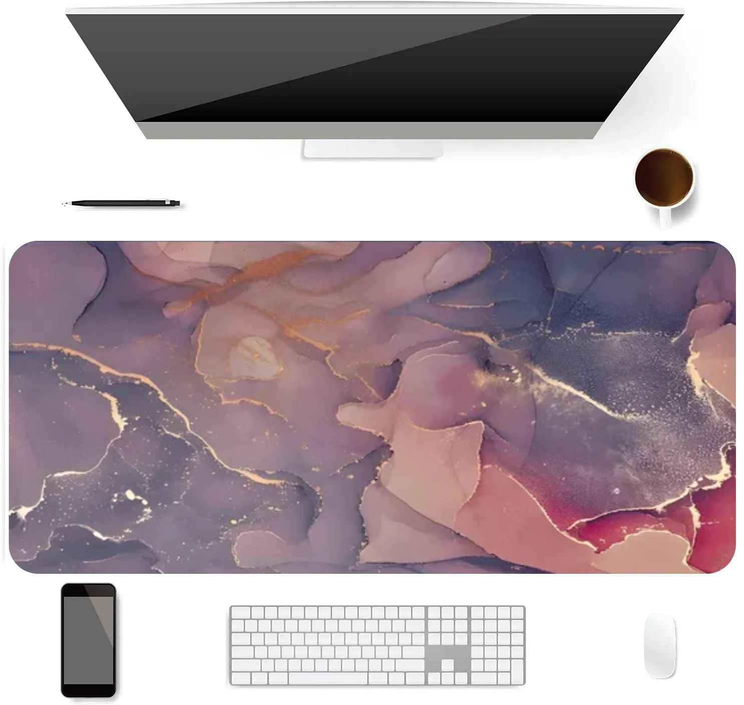 Tapis de Souris XXL Purple Stone