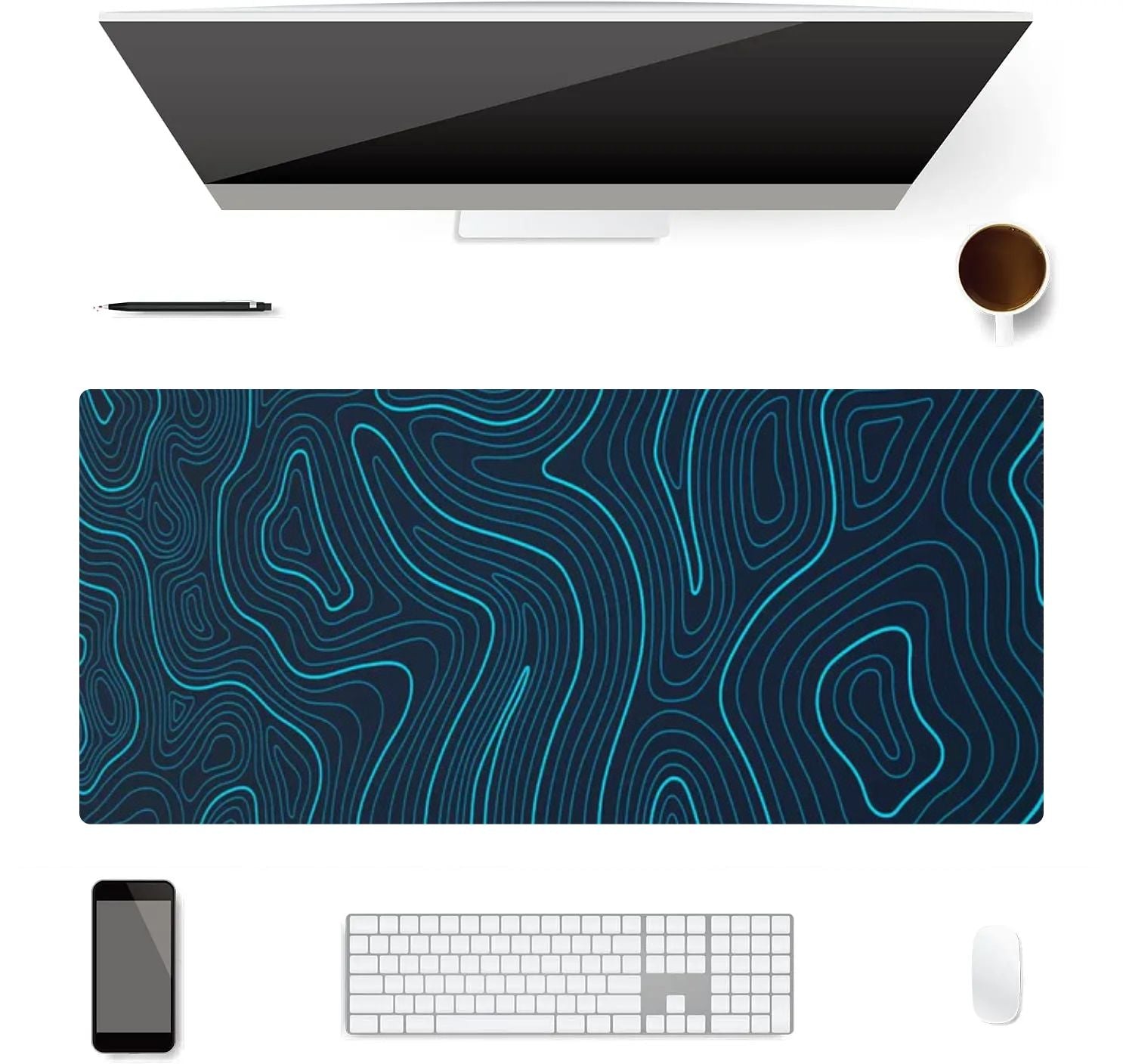 Tapis de Souris XXL Lignes Abyssales