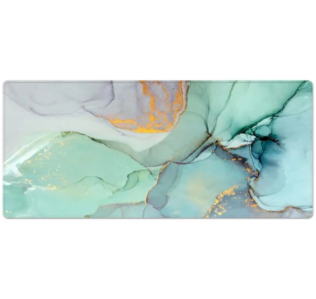 Tapis de Souris XXL Turquoise Marbré