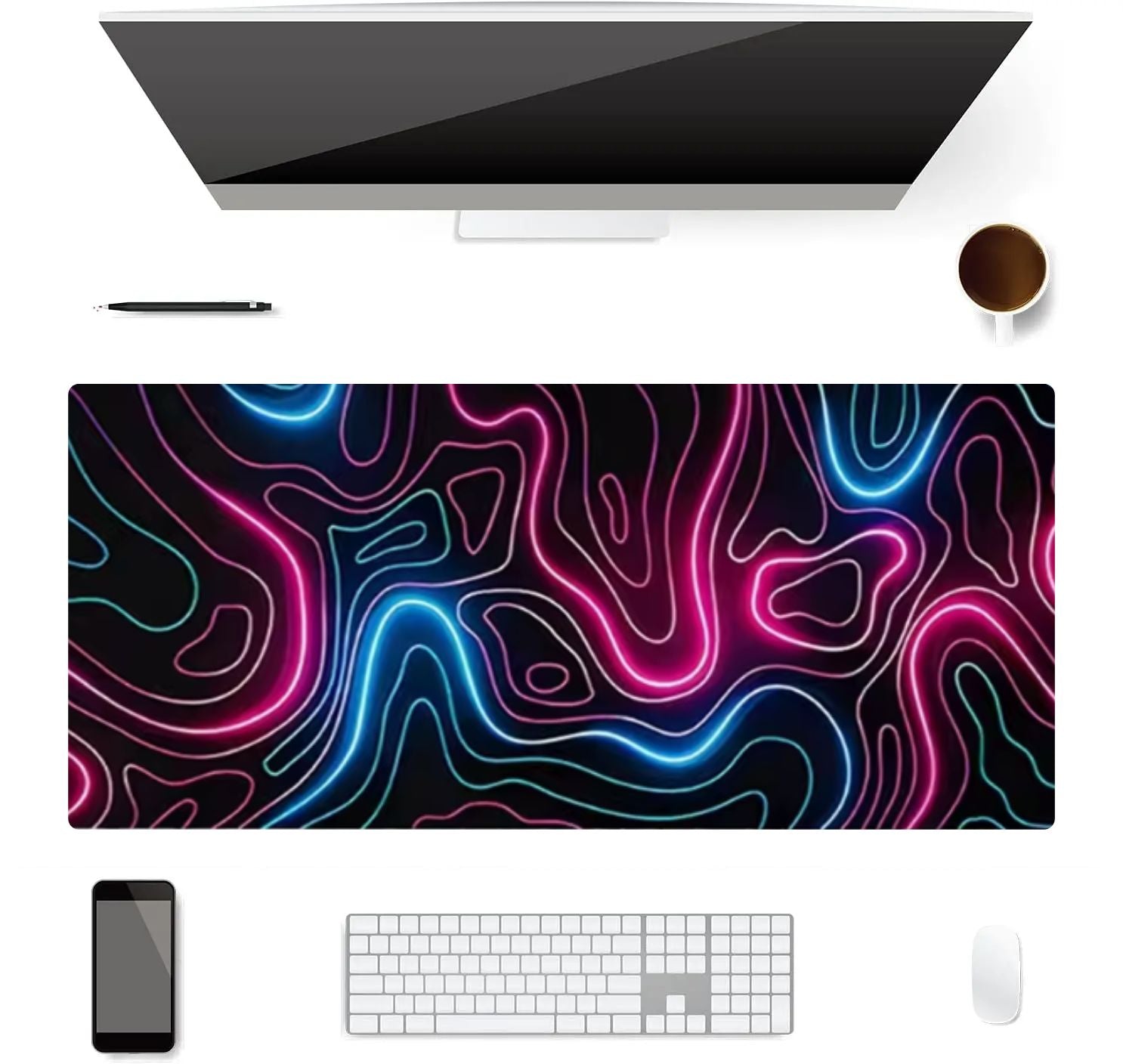 Tapis de Souris XXL Neon Flux