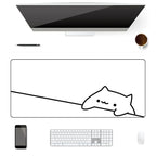 Tapis de Souris XXL Lazy Minimal Cat