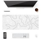 Tapis de souris topographique blanc