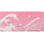 Tapis de souris XXL Vagues kanagawa rose