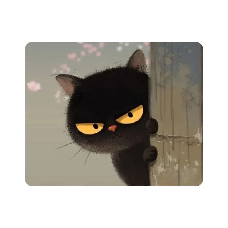Tapis de souris Chat Noir