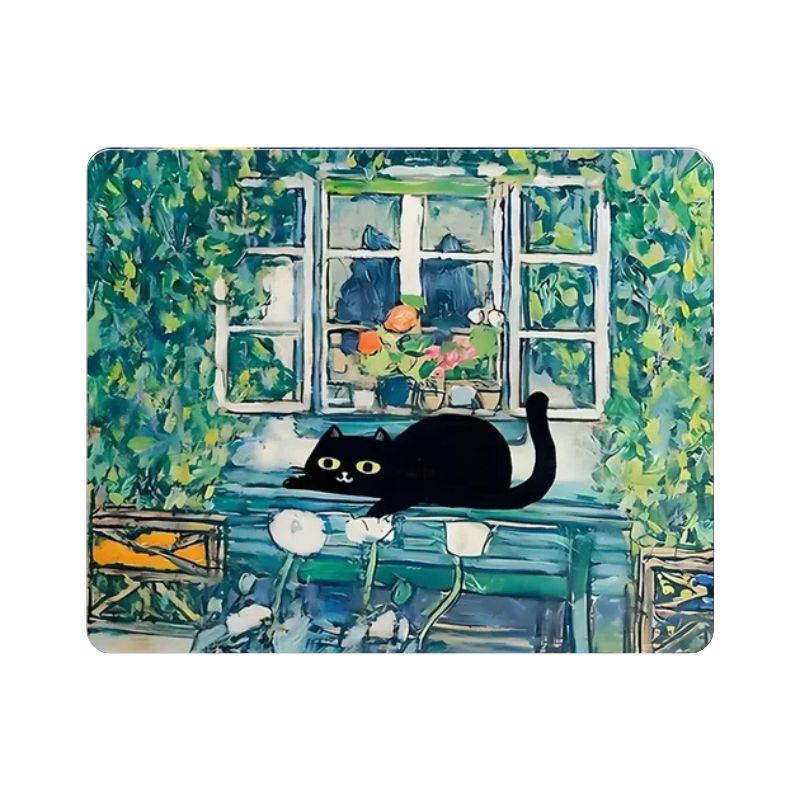 Tapis de souris Chat Aquarelle