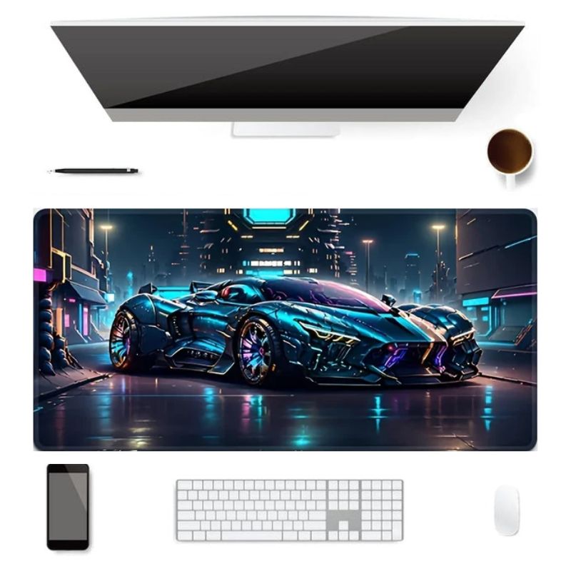 Tapis de Souris XXL HyperCar Futuriste