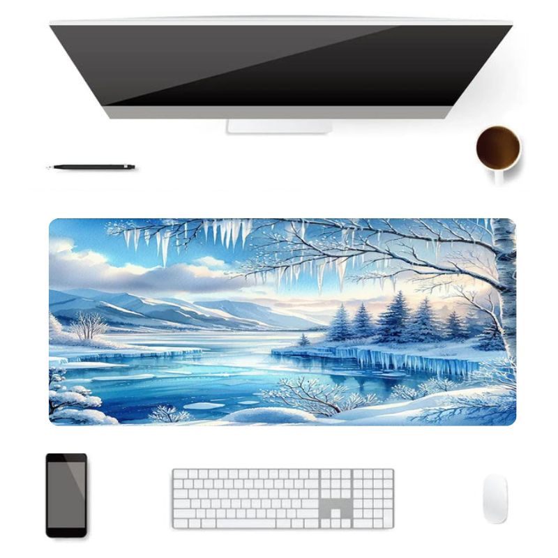 Tapis de Souris XXL Lac gelé