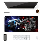 Tapis de Souris Gamer XXL Wolf vs Flame
