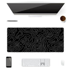 Tapis de Souris Topographique Noir