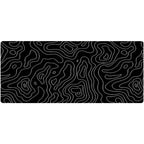 Tapis de Souris Topographique Noir