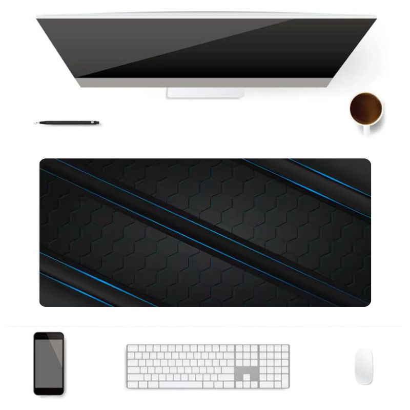 Tapis de Souris Gamer XXL Furtif Bleu