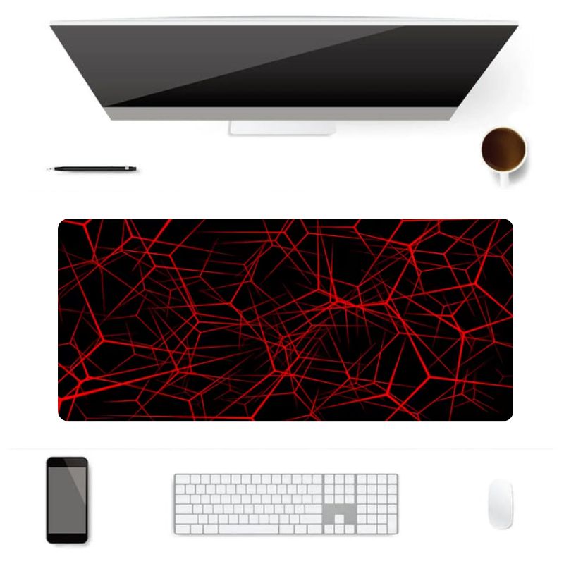 Tapis de Souris Gaming XXL Nexus Rouge