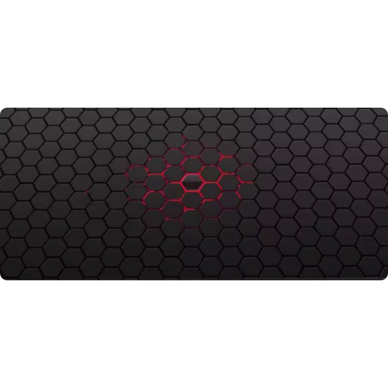 Tapis de souris noir et rouge