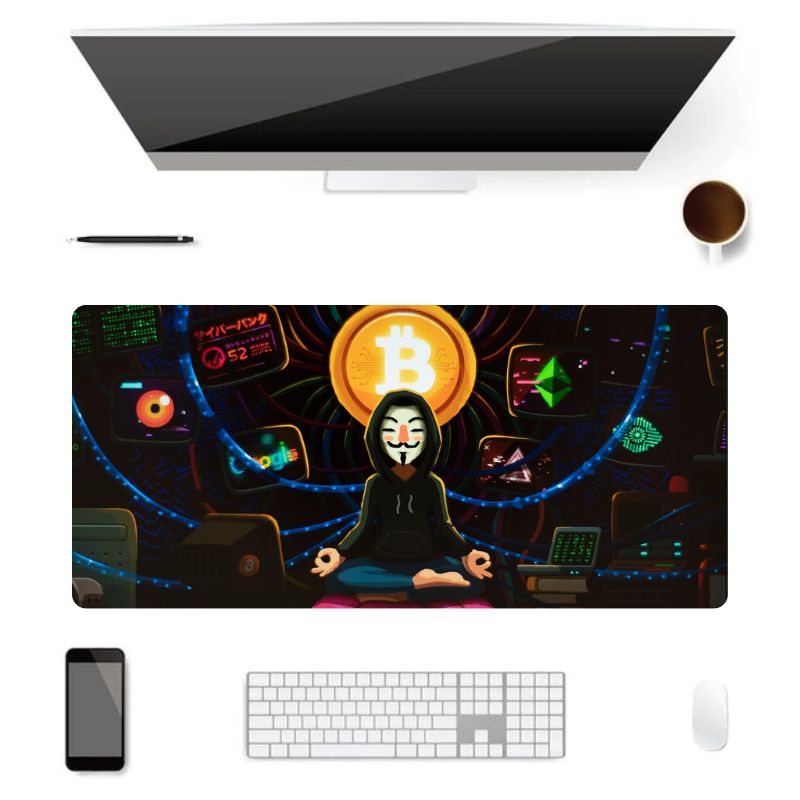 Tapis de Souris XXL Crypto Monk