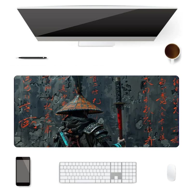 Tapis de Souris XXL Guerrier Samouraï