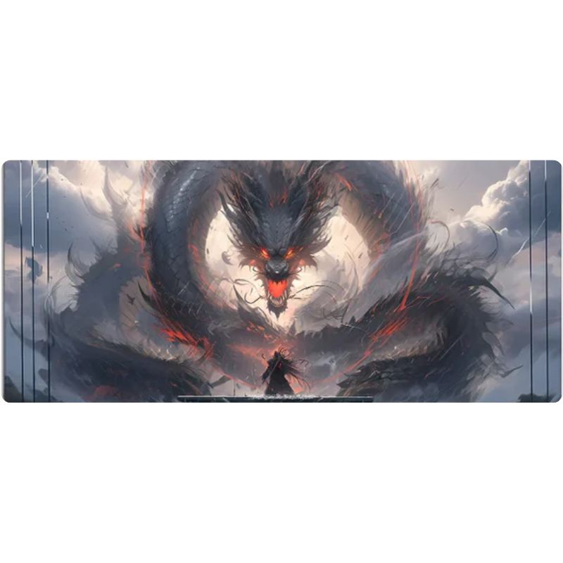 Tapis de Souris Gamer XXL Cyclone Draconique