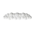 Repose-poignet Clavier Nuage blanc
