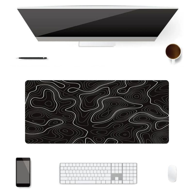 Tapis de souris xxl blanc et noir