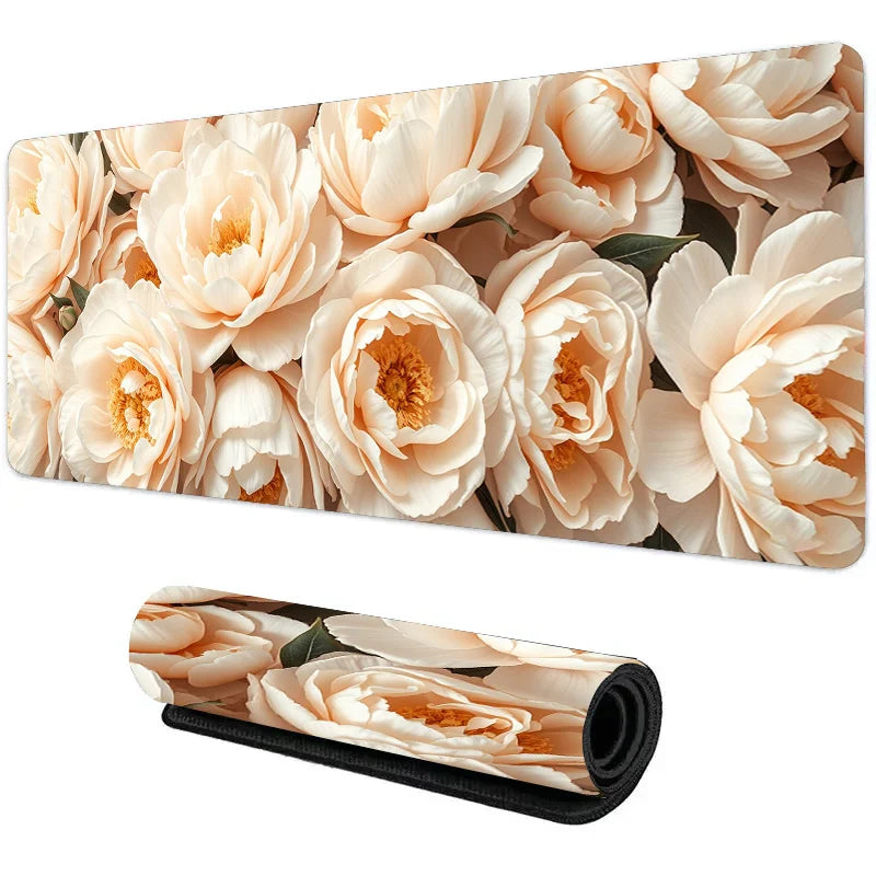 Tapis de Souris XXL Roses Vanille