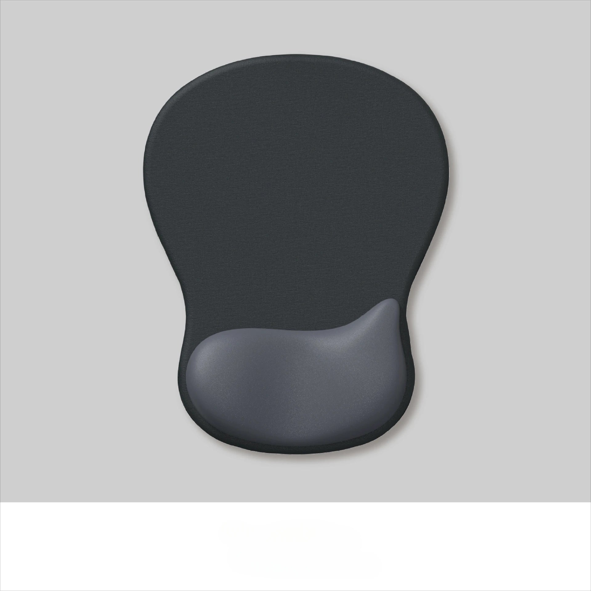 Tapis de Souris Ergonomique Rond Noir mat