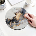 Tapis de Souris Rond Marbré Gris