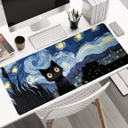 Tapis de Souris XXL Chat sous les Étoiles