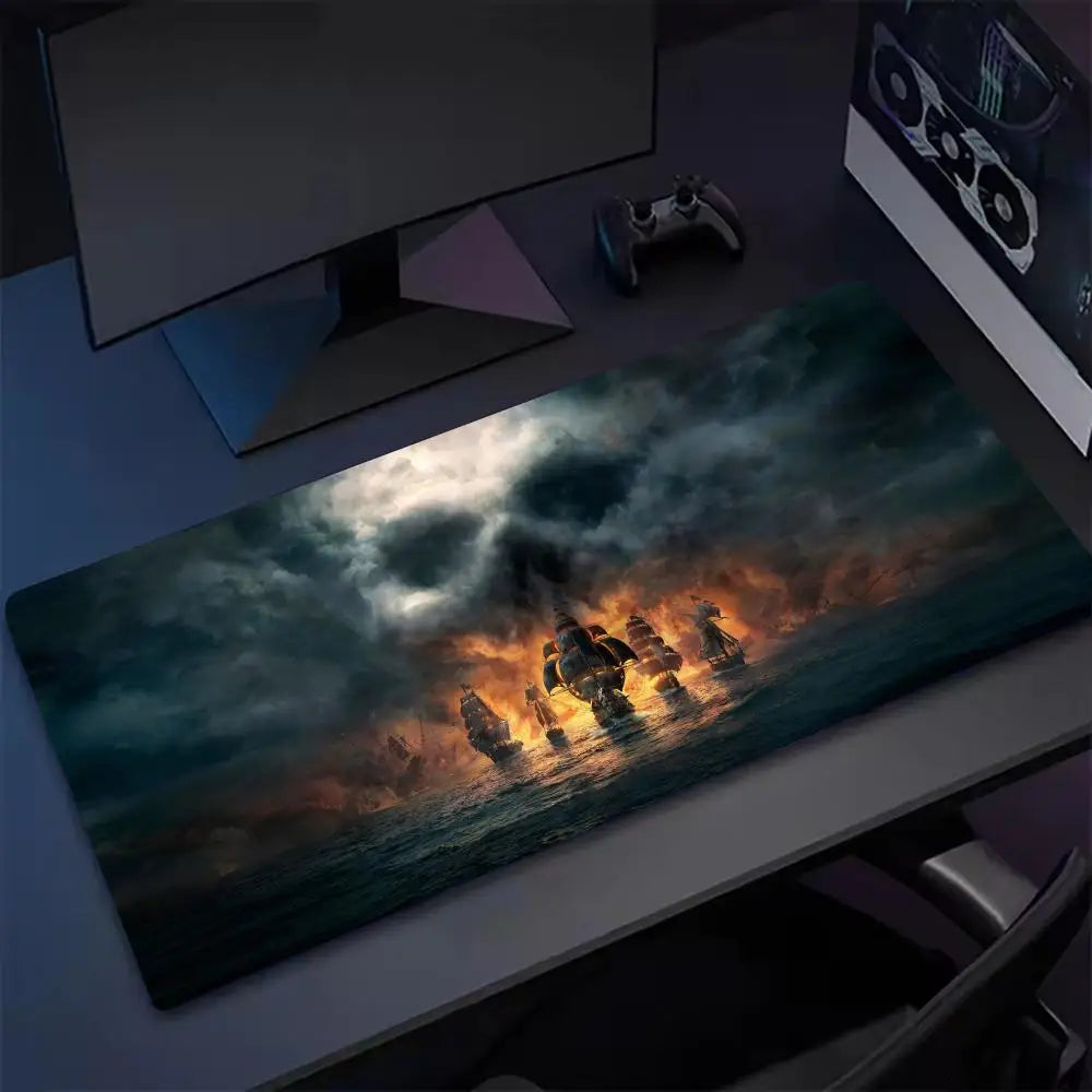 Tapis de Souris Gamer XXL Skull Pirates