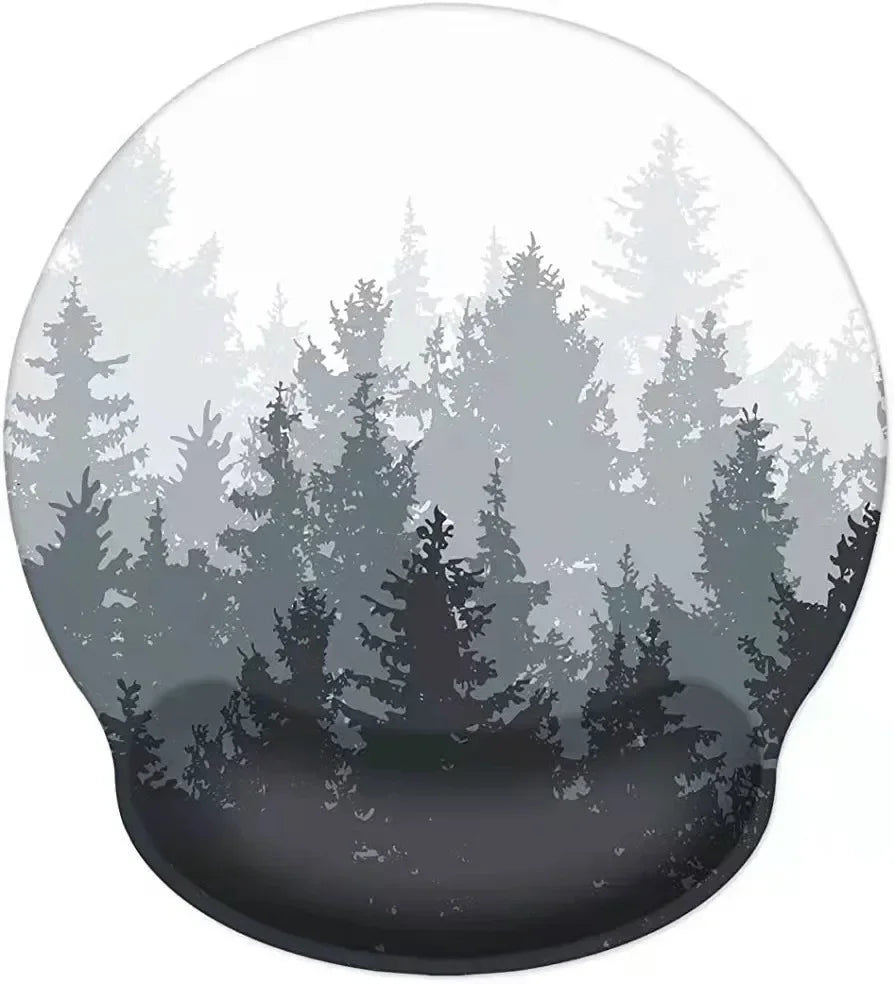 Tapis de Souris Ergonomique Forêt Pâle