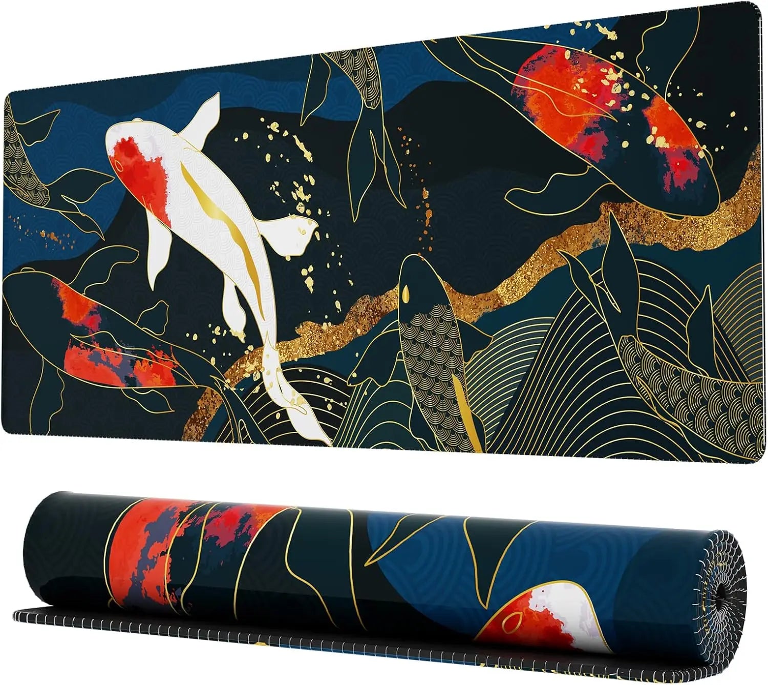 Tapis de Souris XXL Koï Dorée