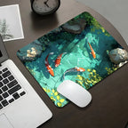 Tapis de Souris XXL Gamer Étang & Carpes Koi