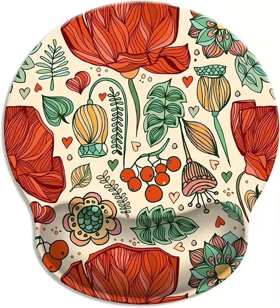 Tapis de Souris Ergonomique Floral