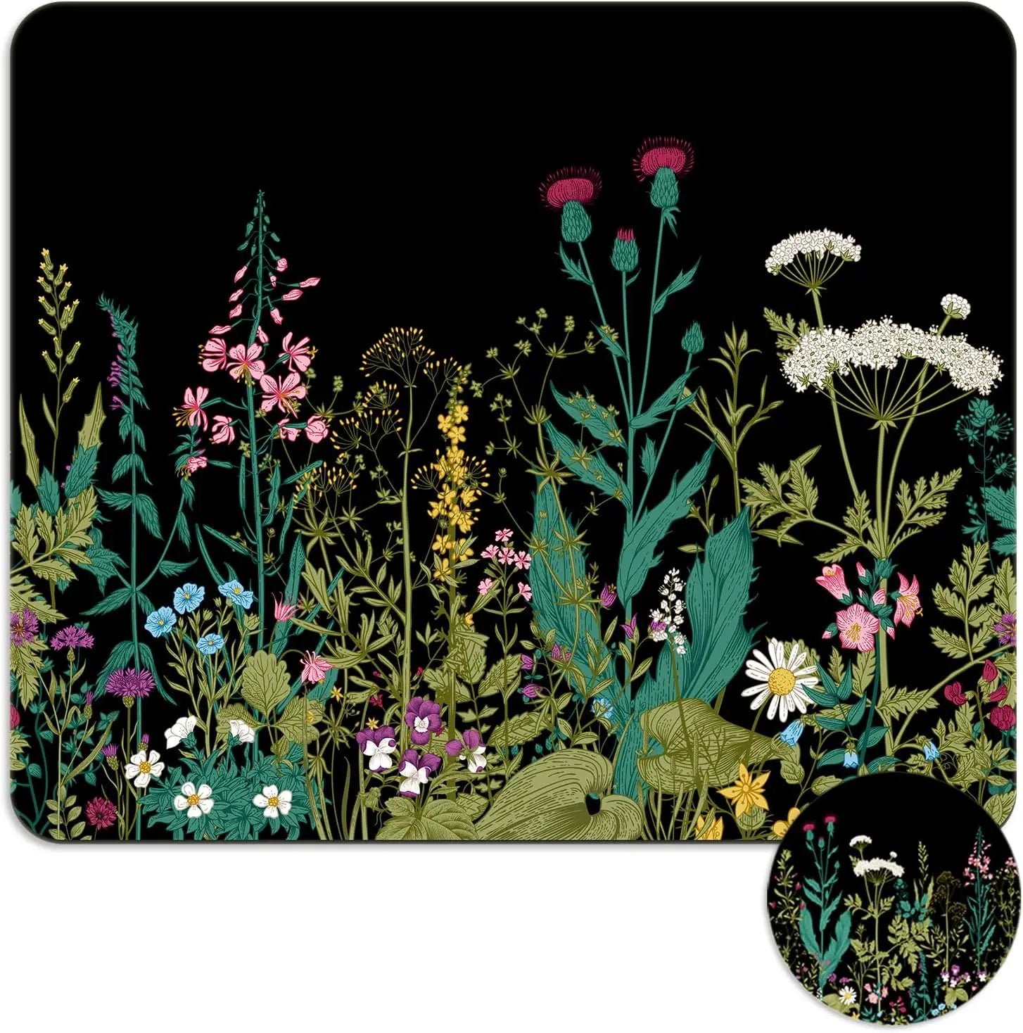 Tapis de Souris Botanique Sombre